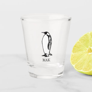 Copo De Shot pinguim imperador polar