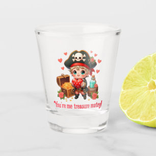 Copo De Shot Pirata fofo do dia dos namorados