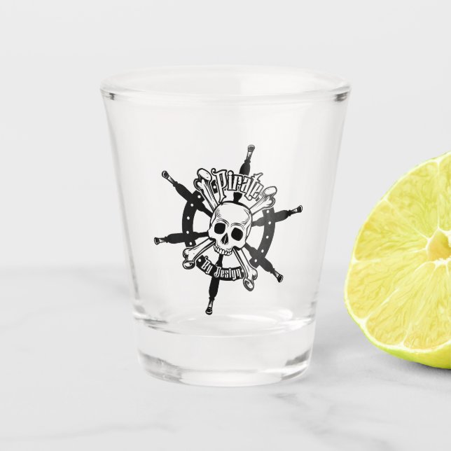 Copo De Shot Pirata Shot Glass (Frente)