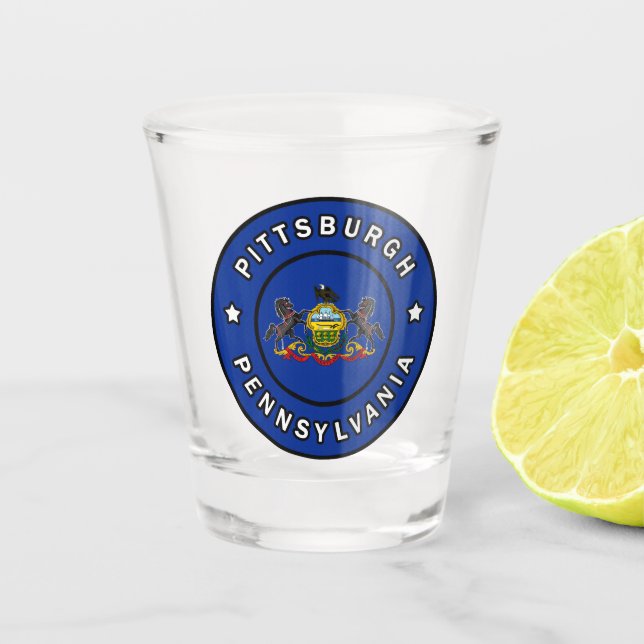 Copo De Shot Pittsburgh Pensilvânia (Frente)