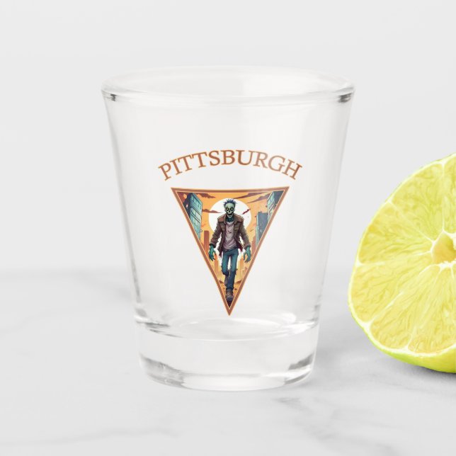 Copo De Shot Pittsburgh Zombie (Frente)
