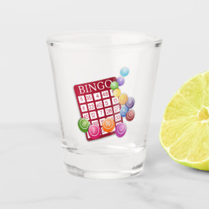 Copo De Shot Placa BINGO com BINGO Balls