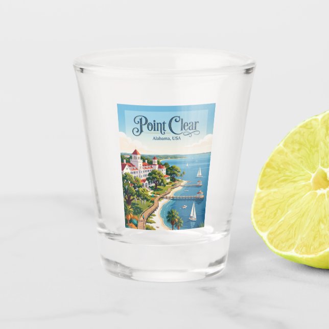 Copo De Shot Point Clear Alabama (Frente)