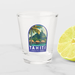 Copo De Shot Polinésia Francesa Viagem de Arte Emblema