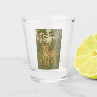 Copo De Shot Polish Lynx Forest Folk Art