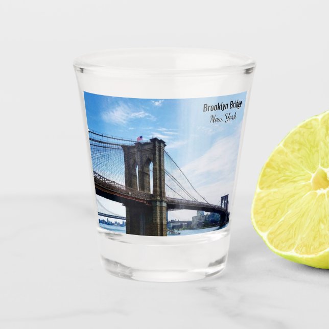 Copo De Shot Ponte de Brooklyn Nova York Lembrança (Frente)