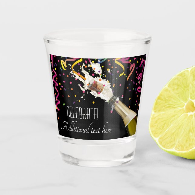 Copo De Shot Pop, Cortiça E Celebração (Frente)