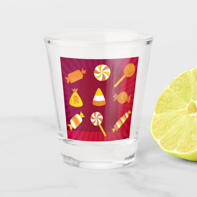Copo De Shot PopArt Halloween Candy (Frente)