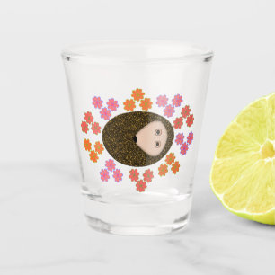 Copo De Shot Porcas e flores com sono
