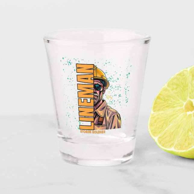 Copo De Shot Power Lineman Shot glass (Frente)