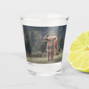 Copo De Shot Prados de outono de vitelo das vacas de montanha