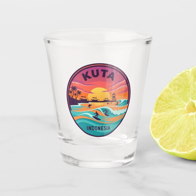Copo De Shot Praia de Kuta Indonésia (Frente)