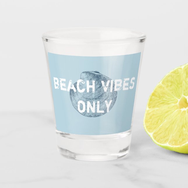 Copo De Shot Praia Vibes Apenas Fonte em Distância (Frente)