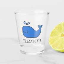 Preppy Blue Whale Personalizado