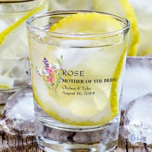Copo De Shot Presente de casamento Prado de Flores Silvestres M