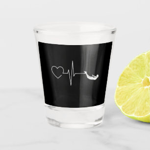 Copo De Shot Presente de Coração Batendo para Nadadores
