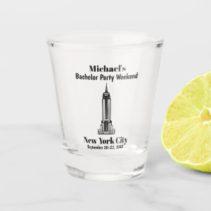 Copo De Shot Presente de despedida de solteiro em Nova York Via