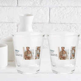 Copo De Shot Presente de Dia de os pais Feliz para Foto de Cola