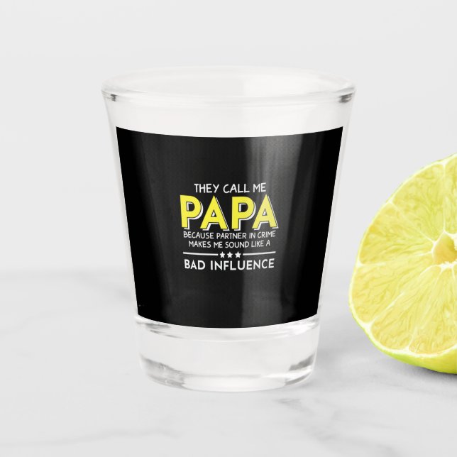 Copo De Shot Presente de Papai Eles Me Chamam de Papas (Frente)