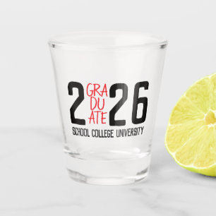 Copo De Shot Presente de Recordação da Turma de 2026 Graduação