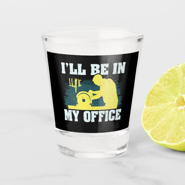 Copo De Shot Presente do carpinteiro de madeira (Frente)