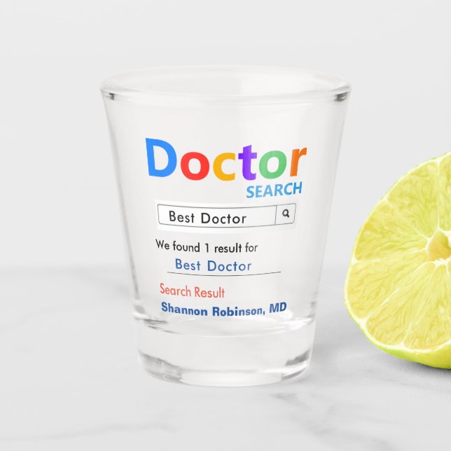Copo De Shot Presente do Melhor Médico (Frente)