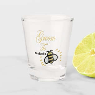 Copo De Shot Presente Dourado Personalizado para Noivo Futuro