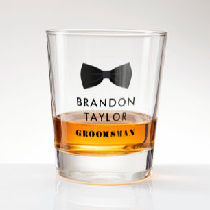 Copo De Shot Presente para Padrinho de Noivo com Gravata Borbol