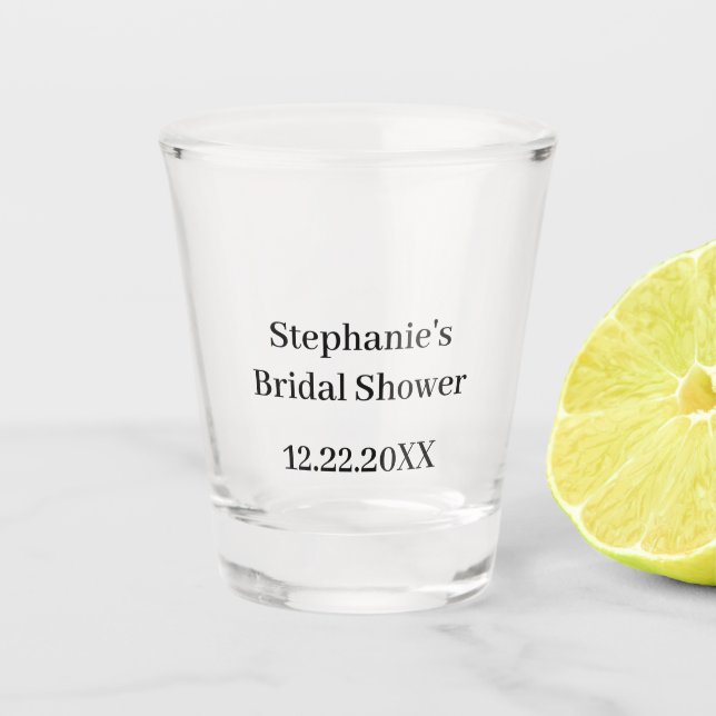 Copo De Shot Presente Personalizado Chá de Noiva com Nome Festa (Frente)