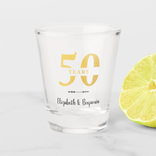 Copo De Shot Presente Personalizado de 50 Anos de Casamento Bod