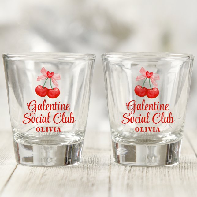 Copo De Shot Presente Personalizado de Favor de Festa Galentine (Criador carregado)