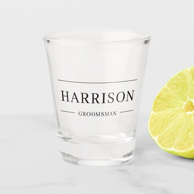 Copo De Shot Presente personalizado dos melhores Padrinhos de c (Frente)