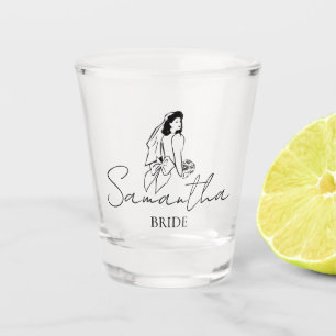 Copo De Shot Presente Personalizado Nome da Noiva