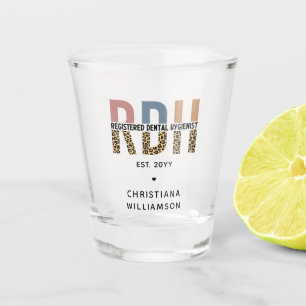 Copo De Shot Presentes de Higienista Dental Registrados de RDH 