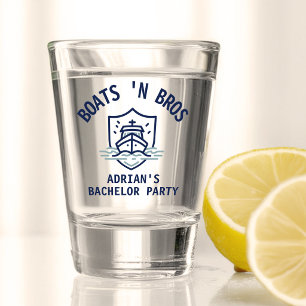 Copo De Shot Presentes para Festa de Solteiro Boats N Bros Azul
