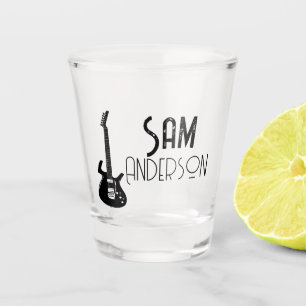 Copo De Shot Presentes Vintage Personalizados para guitarrista,