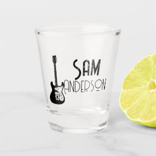 Copo De Shot Presentes Vintage Personalizados para guitarrista,