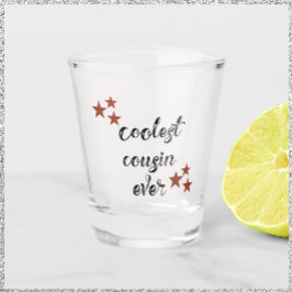 Copo De Shot Primo Preto e Vermelho Mais Frio Nunca