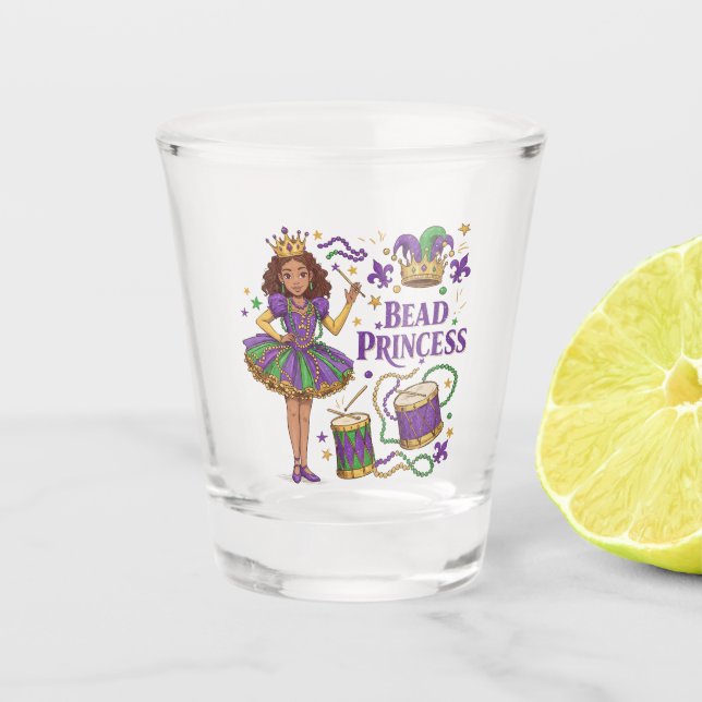 Copo De Shot Princesa Miçanga - Mardi Gras (Frente)