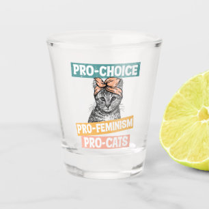 Copo De Shot Pró-Escolha, Pro-Feminismo, Pro-Cat   Tambor