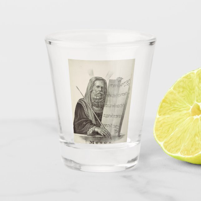 Copo De Shot Profeta Moisés com os comprimidos da lei (Frente)