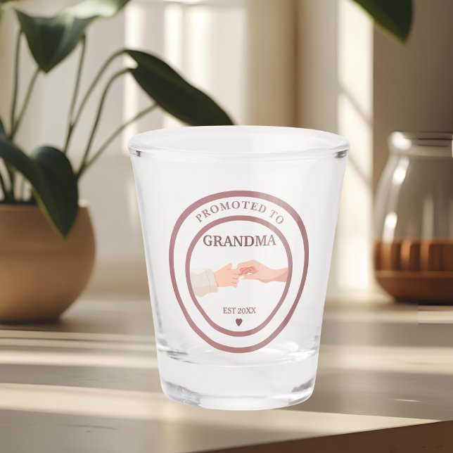Copo De Shot Promoted to Grandma Est. 20XX Shot Glass (Criador carregado)