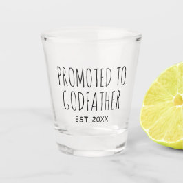 Copo De Shot Promovido a padrinho | Novo Bebê-Presente Vidro-Fo