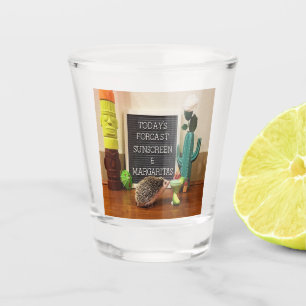 Copo De Shot Protetor Solar de Ouriço e Margaritas