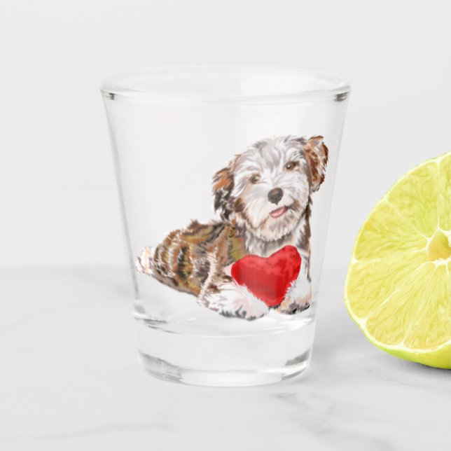 Copo De Shot Puppy Love (Frente)