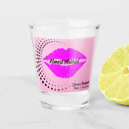 Copo De Shot "Quase Casados" Beijo de Paixão Roxa