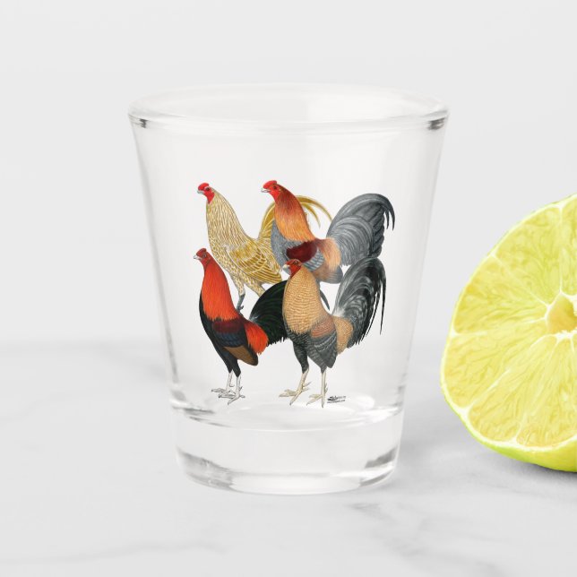 Copo De Shot Quatro Gamecocks (Frente)