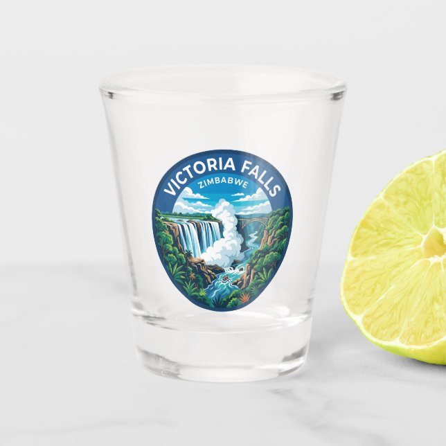 Copo De Shot Quedas Victoria Zimbábue (Frente)
