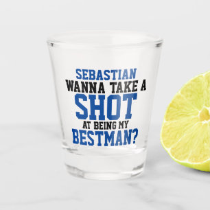 Copo De Shot Quer tentar ser meu padrinho Personalizado