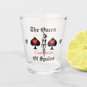 Copo De Shot Rainha de Espadas Tarot Card Thunder_Cove